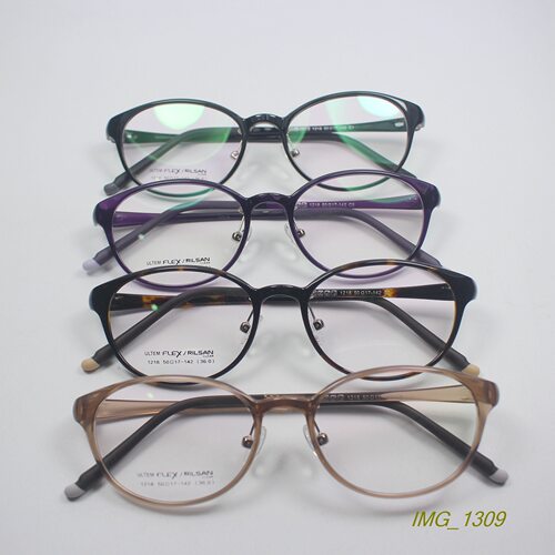 新货女小猫眼塑钢超轻超弹眼镜架