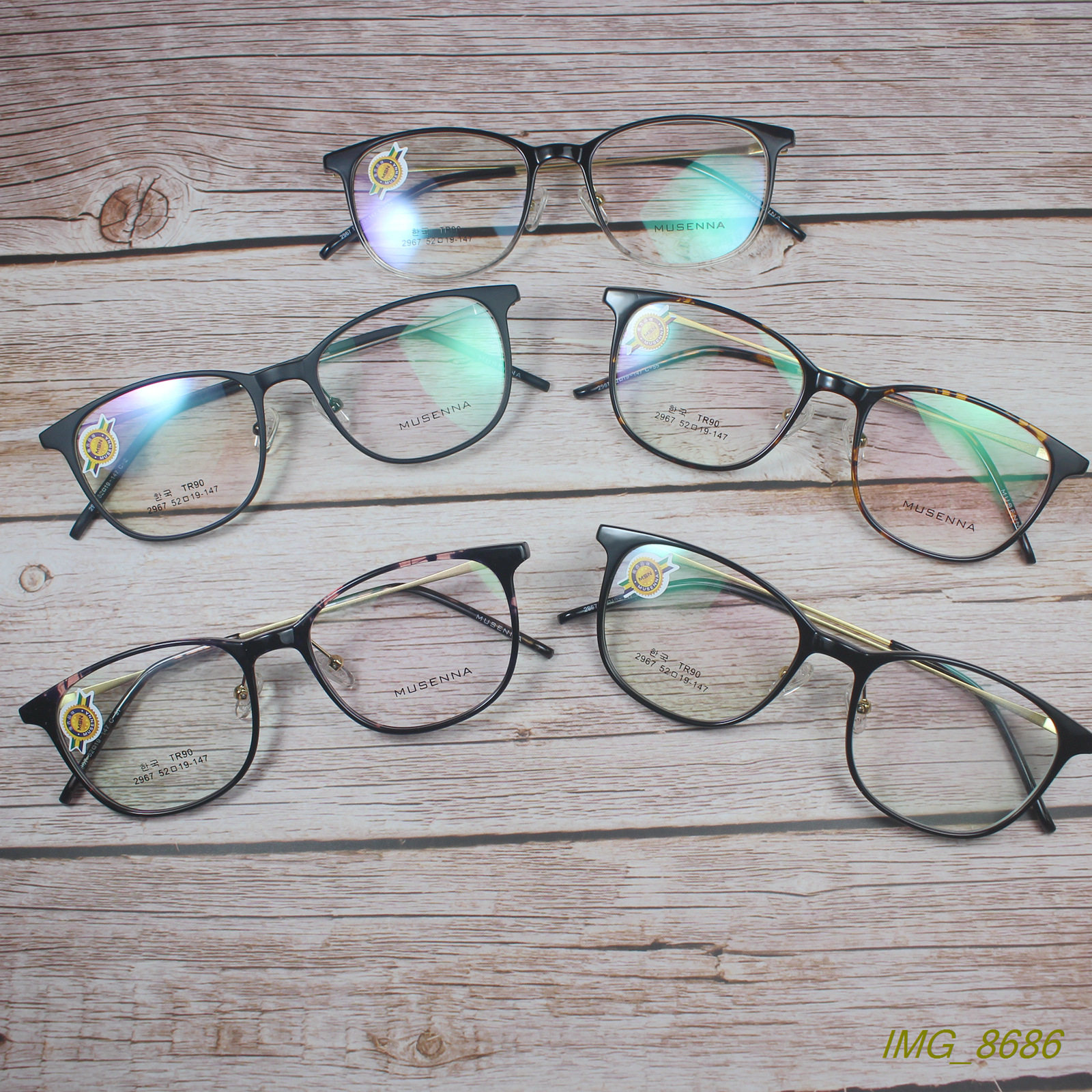 潮款TR90框大脸金属腿男女超轻近视眼镜框眼睛配光学架多色