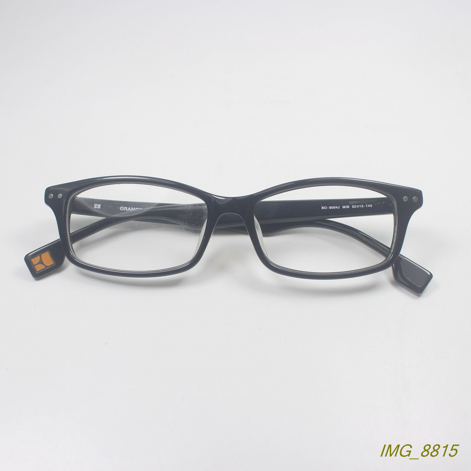 外贸高品质手造板材铆钉近视眼镜框知性舒适小方框眼镜架2色8004