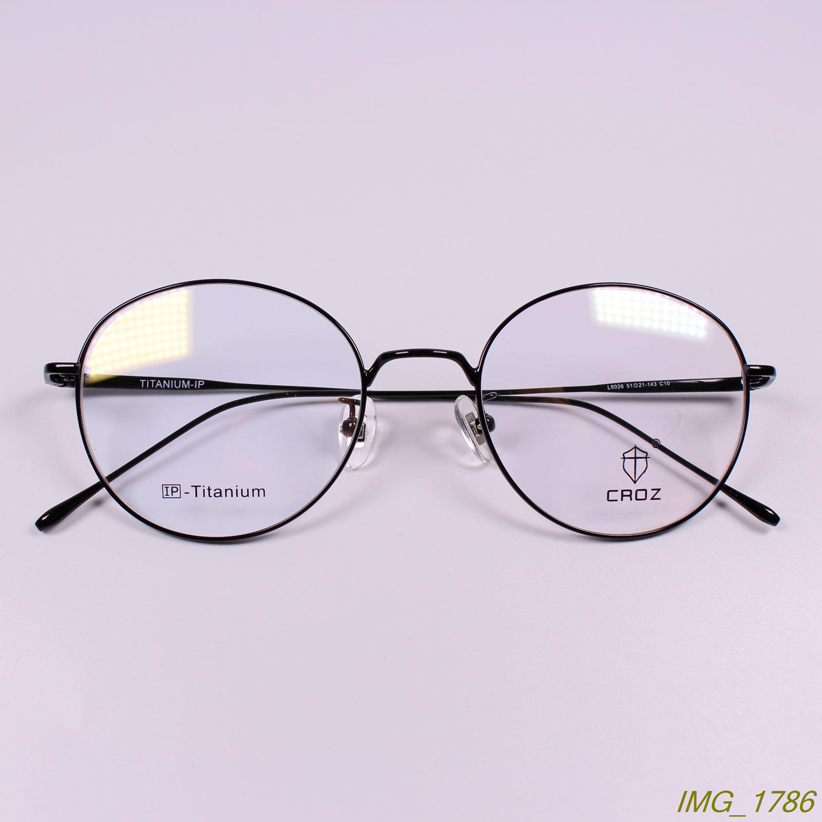 正品新货纯钛超轻复古眼镜架圆框