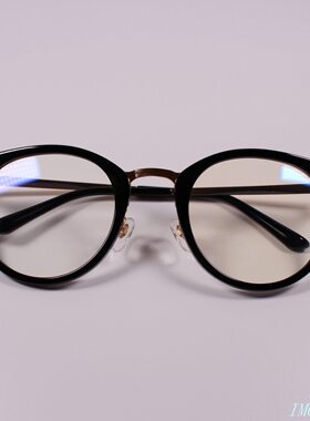 正品 高档大码细板材+金属近视眼镜框 光学镜架 3色P5300