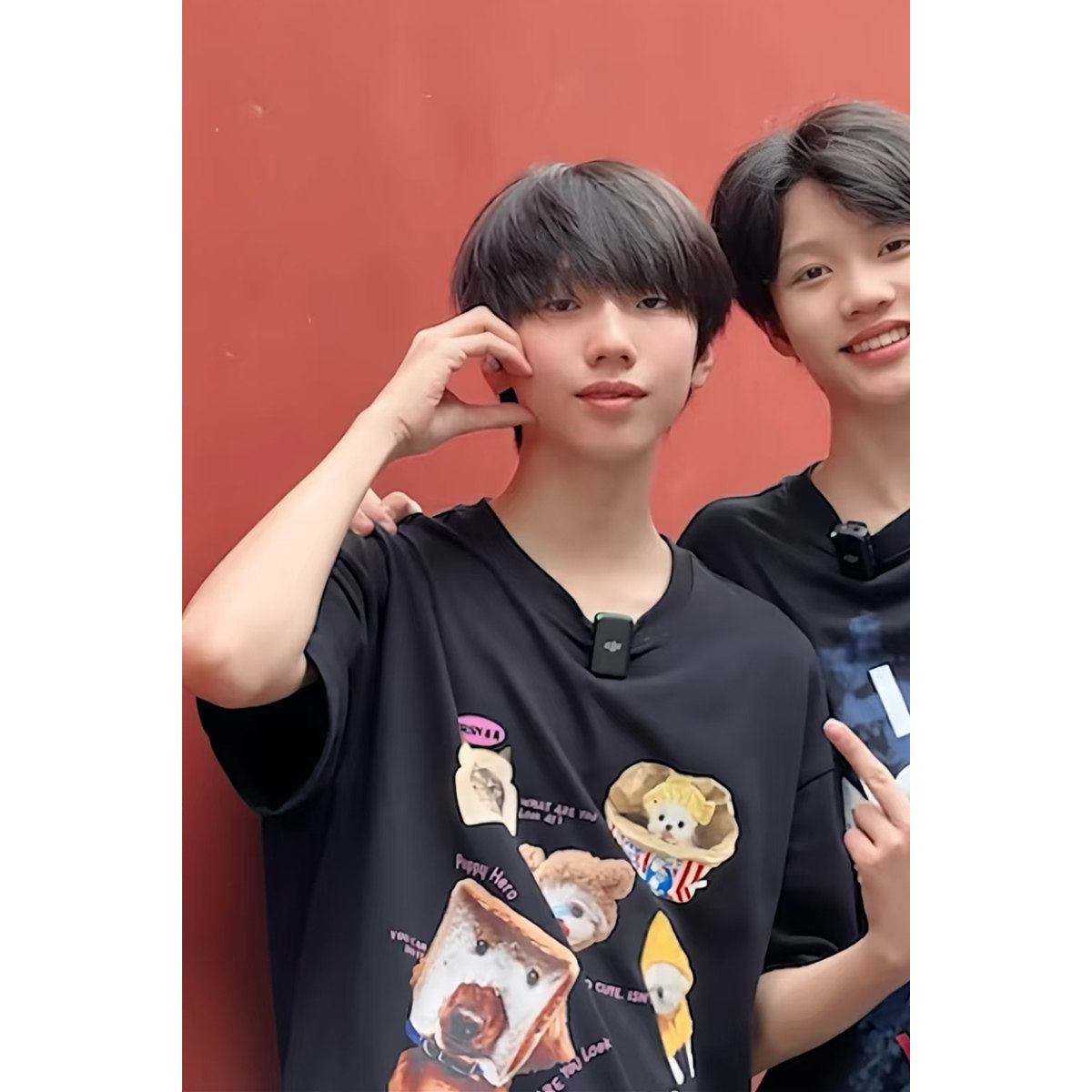 TF家族4代左奇函同款衣服美式潮牌上衣卡通印花t恤男女情侣装短袖