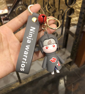 动漫火影忍者鸣人卡卡西自来也鼬佐助公仔钥匙扣圈书包挂件礼物男