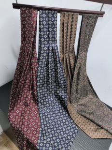 100%桑蚕丝双层双面真丝斜纹老钱风领饰丝巾通勤百搭长丝巾