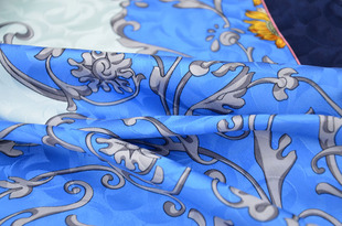 春夏新品 通勤百搭花色桑蚕丝围巾丝巾真丝方巾披肩女