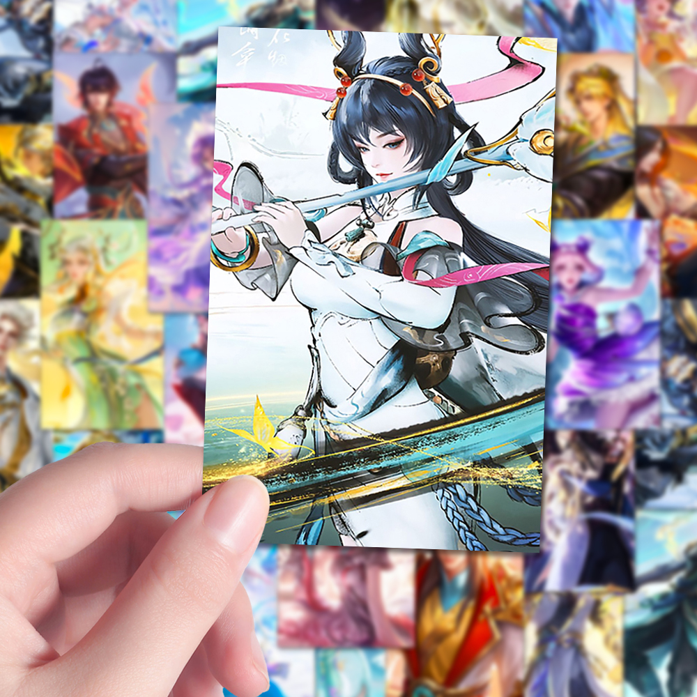 160张王者荣耀爆款手游全英雄创意ins高颜值技能海报展示合集贴纸