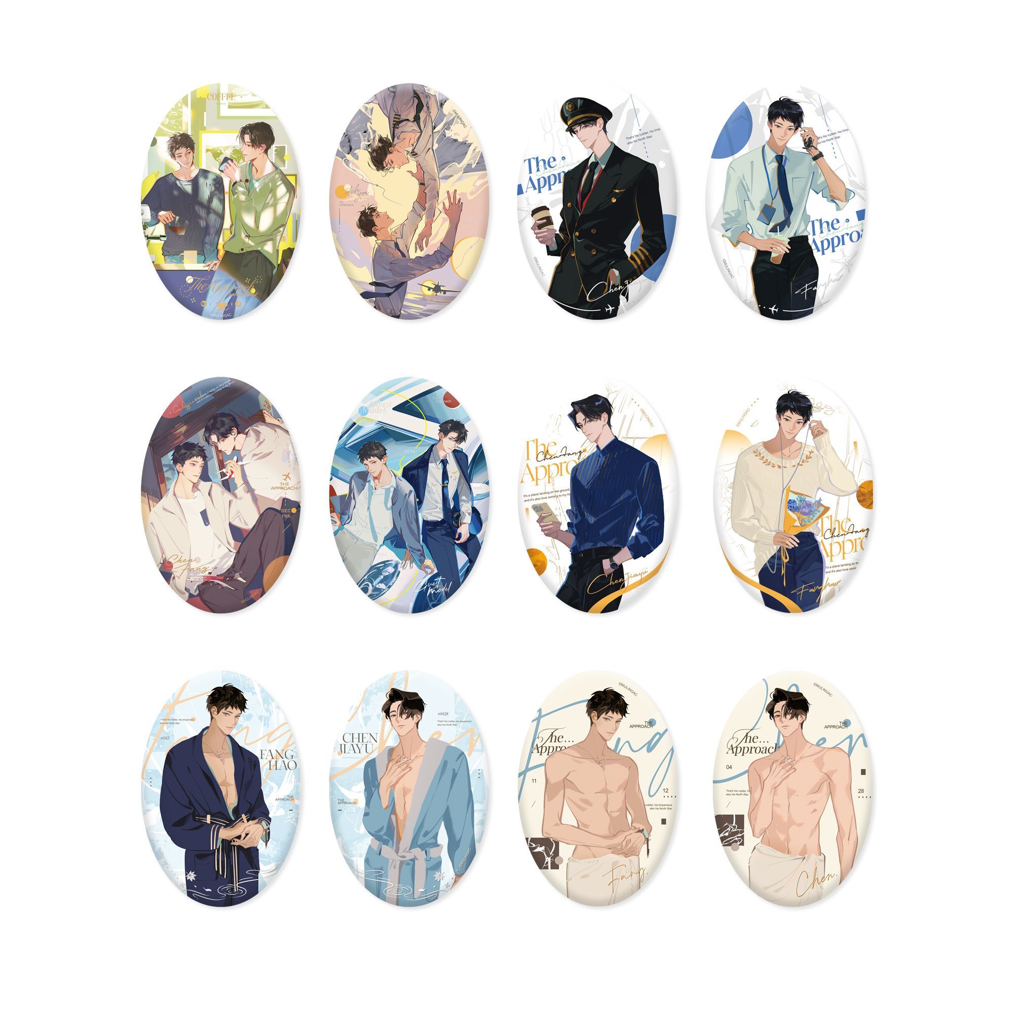 【官方正版】木灵 从万米高空降临 下半场徽章色纸周边签绘版官谷