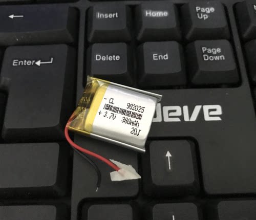 902025大容量聚合物锂电池380毫安3.7v蓝牙小音箱GPS定位器充电芯