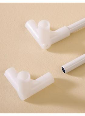 蚊帐配件加厚接口三角拐角三通塑料接头支架固定床帘压脚零件