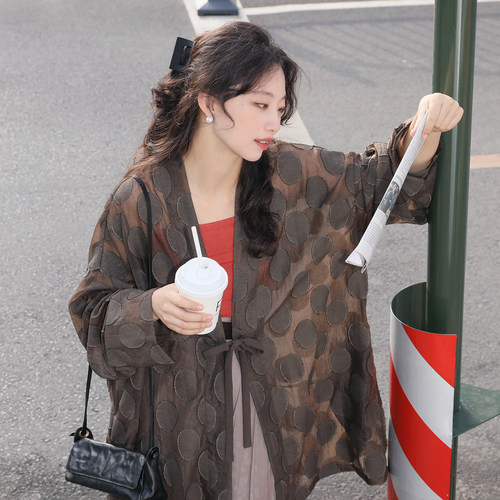 谜阿凰【沉香仿花罗褶裙】改良汉服百迭裙女小个子国风日常通勤 - 封面