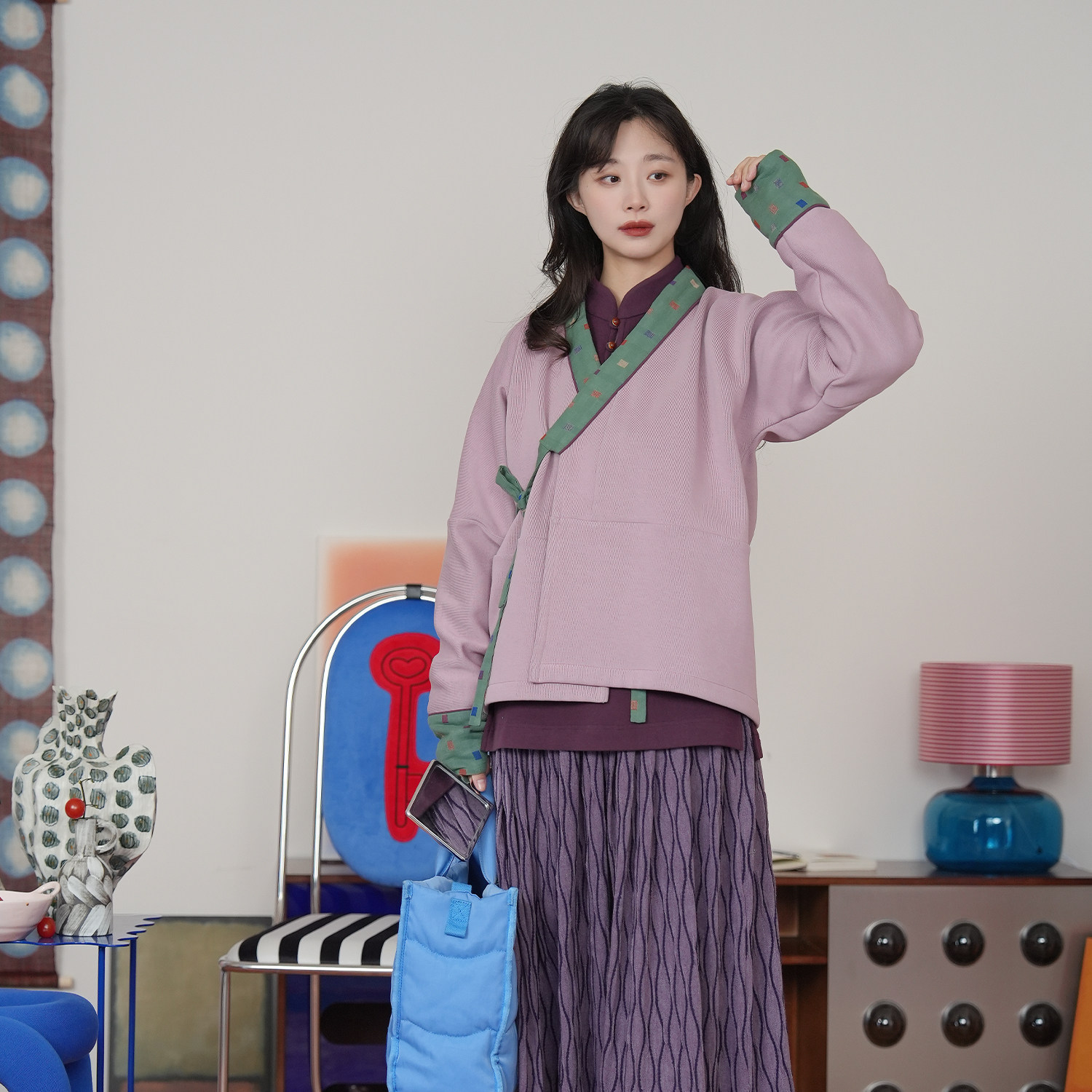 谜阿凰【晨曦】原创汉服上衣冬季加厚热岩绒里衣日常百搭打底女士,女装/女士精品,汉服上装,淘宝优惠券,粉丝福利购,淘宝优惠卷