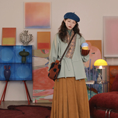 霜华棉袄 汉服汉元 素套装 谜阿凰 保暖外套松紧腰马面裙拜年款 女