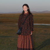 套装 双面穿汉服女日常通勤显瘦百搭春季 文艺复古风 绛夜 谜阿凰