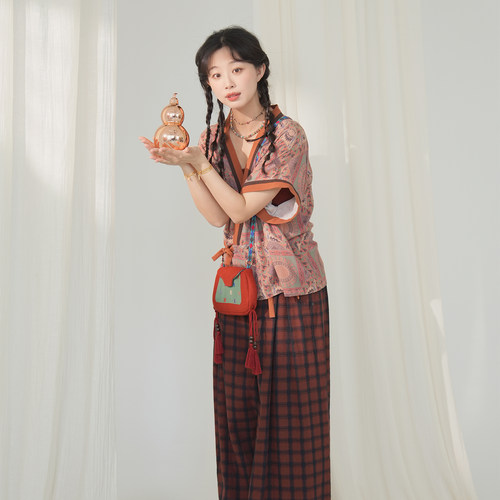 谜阿凰烛也汉元素松弛感复古汉服