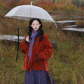 棉袄厚保暖汉服套装 谜阿凰 烟霞 冬日常马面裙红拜年新年战袍女