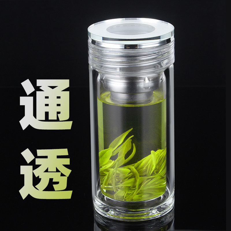俊范透明水晶玻璃水杯