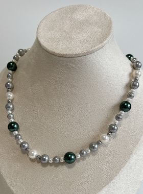 倪妮同款大溪地轻奢设计珍珠项链