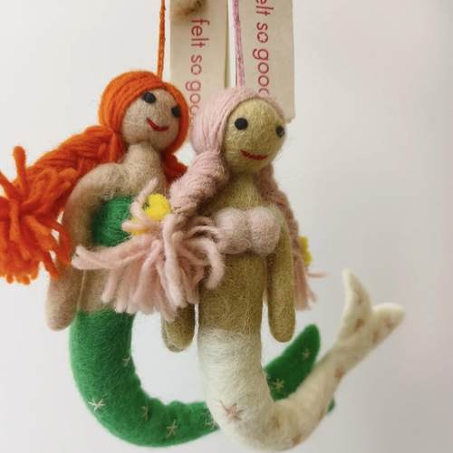 英国正品Feltsogood人物&海底毛毡挂件 公仔钥匙扣 小众节日礼物