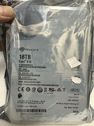 硬盘机械硬盘希捷16T企业级