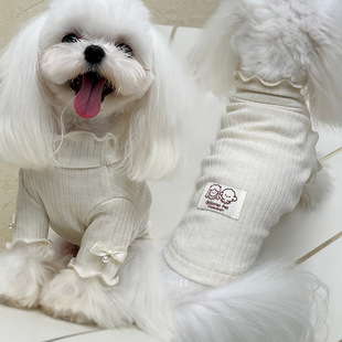 韩系宠物狗衣服中小体幼犬针织高领针织衫马尔济斯比熊秋冬打底衫