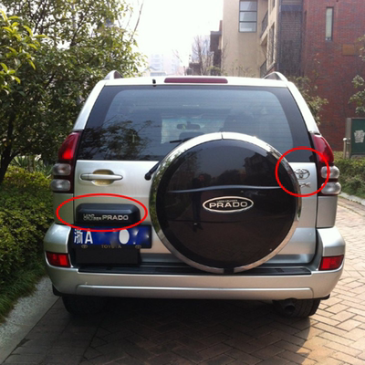 适用于03-09款霸道车标2700/4000普拉多标志LC120GVX中网尾门标志