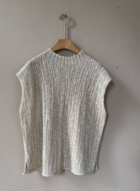 前后一样长-无袖编织上衣1230（高定无吊牌建议慎拍）