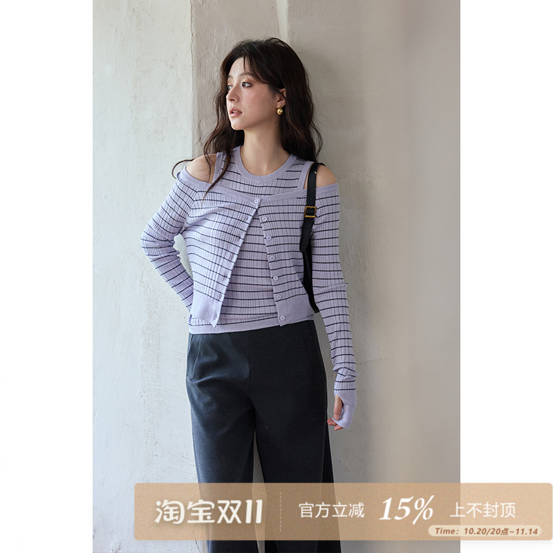 设计感小众小个子针织衫