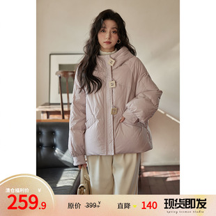 福利清仓 夕蒙2023新款 小众羽绒服外套女加厚