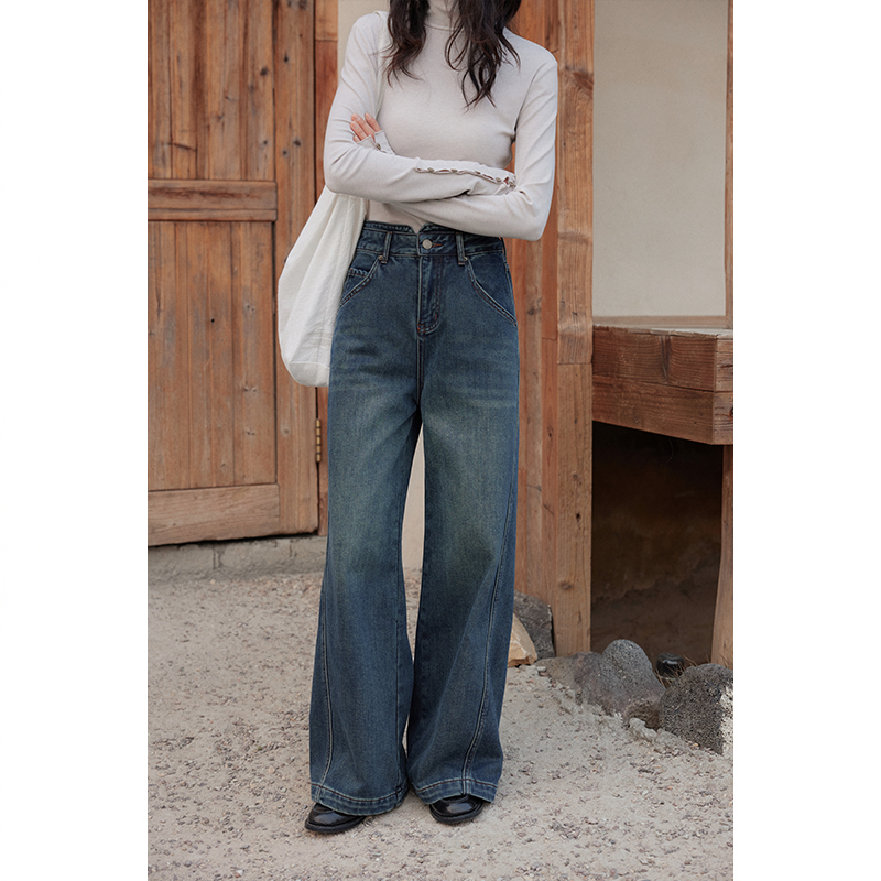 设计感小众小个子裤子