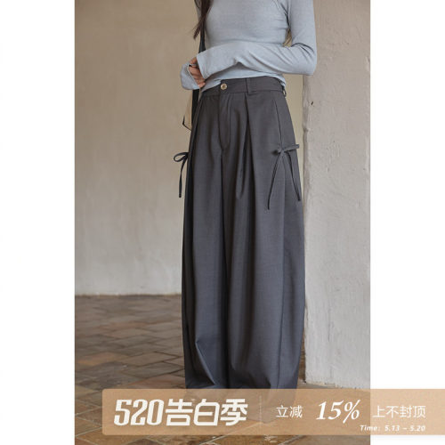 设计感小众小个子裤子