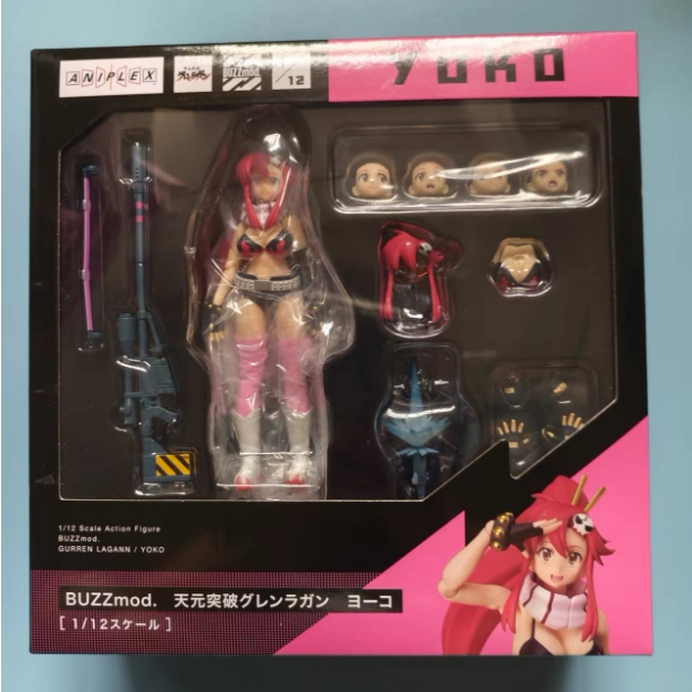 樱色漫社ANIPLEX BUZZmod. 天元突破 红莲螺岩 优子 可动手办现货