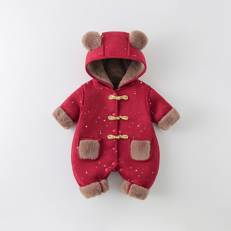 婴儿衣服冬季保暖加绒连体衣宝宝加厚夹棉爬爬服满月百天外出年服,童装/婴儿装/亲子装,连身衣/爬服/哈衣,淘宝优惠券,粉丝福利购,淘宝优惠卷