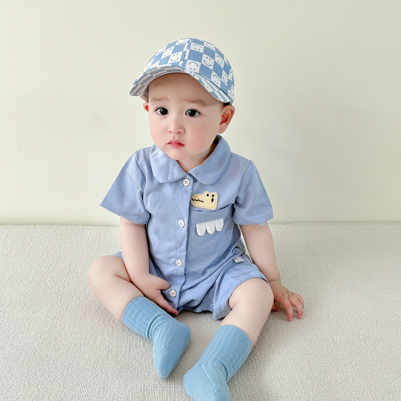 宝宝短袖婴幼儿三角爬服