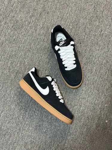 耐克 Nike Court Vision 透气 低帮 板鞋 男款 黑白IO7727-001
