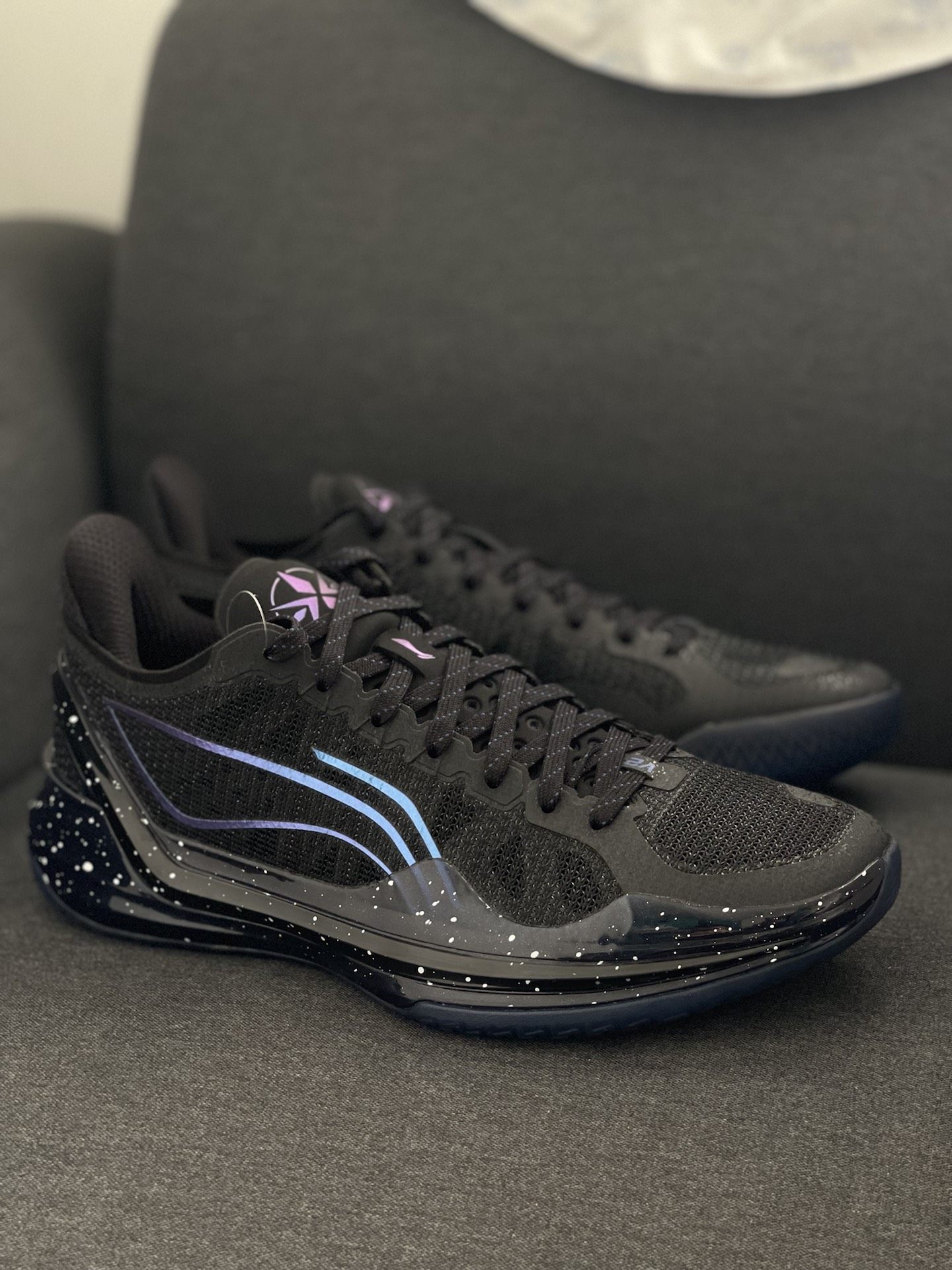 李宁李宁利刃4V2篮球鞋男新款低帮实战防滑耐磨缓震ABAU037-8-3