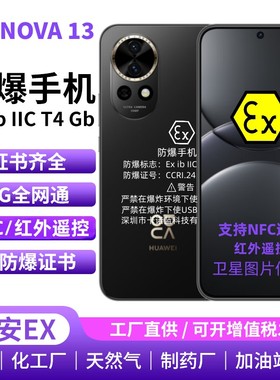 华为nova13防爆手机工业化工厂石油制药然气5G智能全网通红外NFC