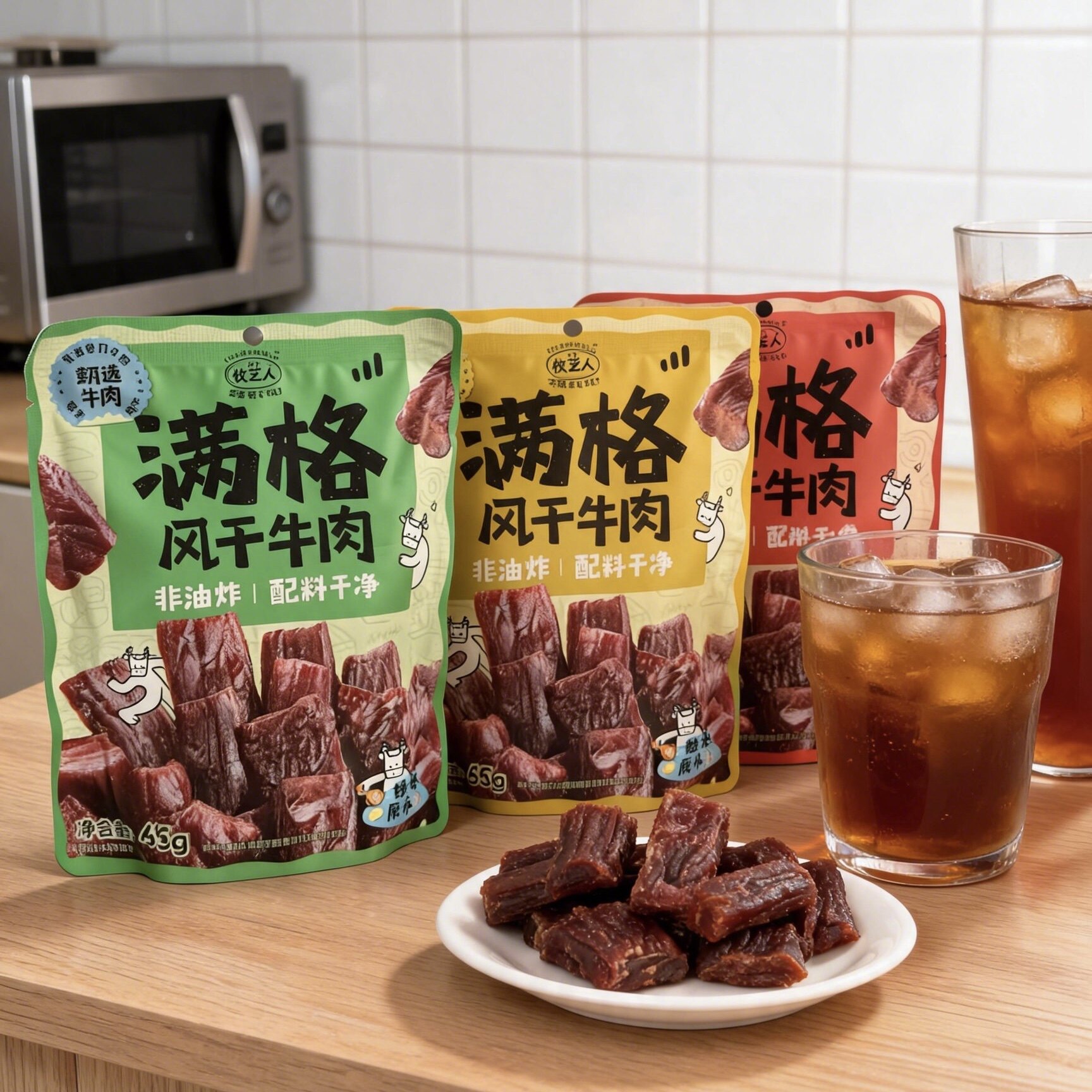 牧艺人内蒙风干牛肉高蛋白非油炸图片
