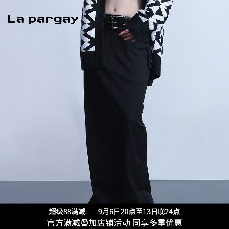 Lapargay2025夏上新黑色半身裙