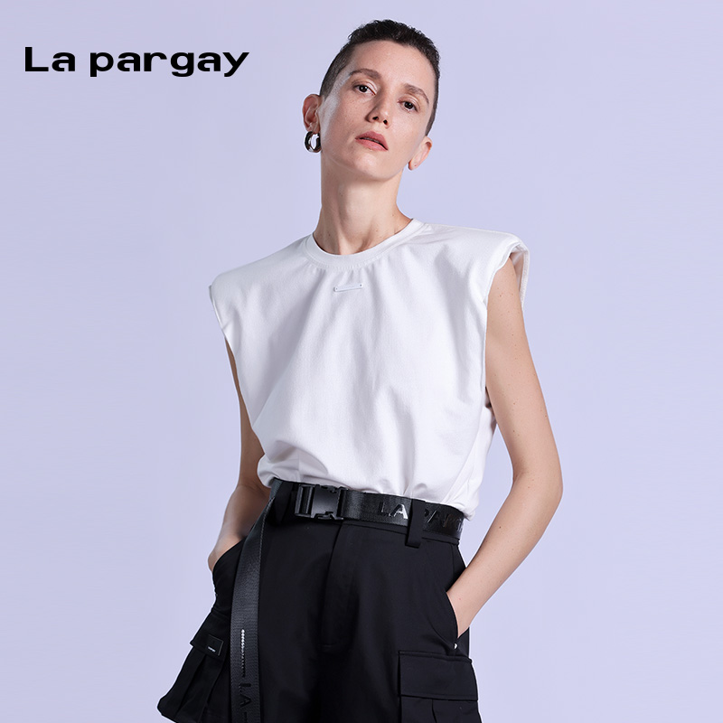 lapargay圆领休闲小众上衣