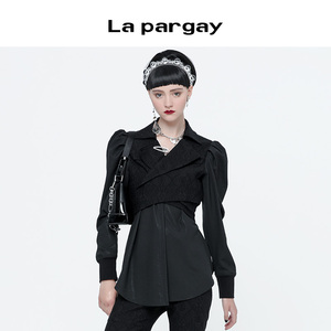 黑色时尚长袖短外套Lapargay