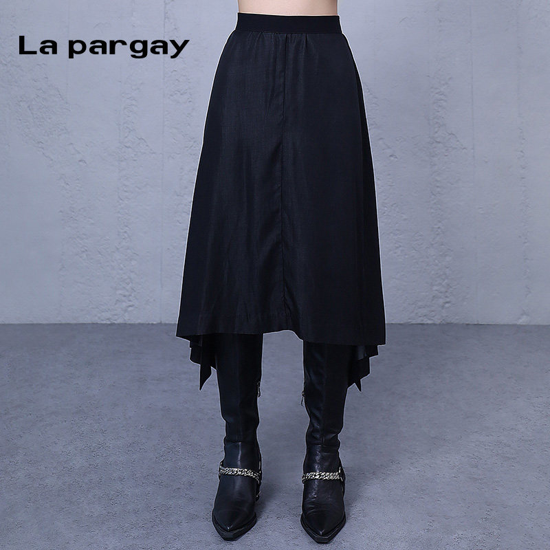 Lapargay高腰显瘦长裙半身裙