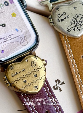 CA《Who I Miss》复古相册DIY流沙古铜iwatch表带适用applewatch