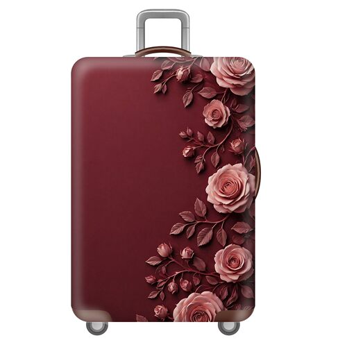 花朵35玫瑰花弹力箱套拉杆箱旅行旅游登机行李皮箱保护罩防尘袋