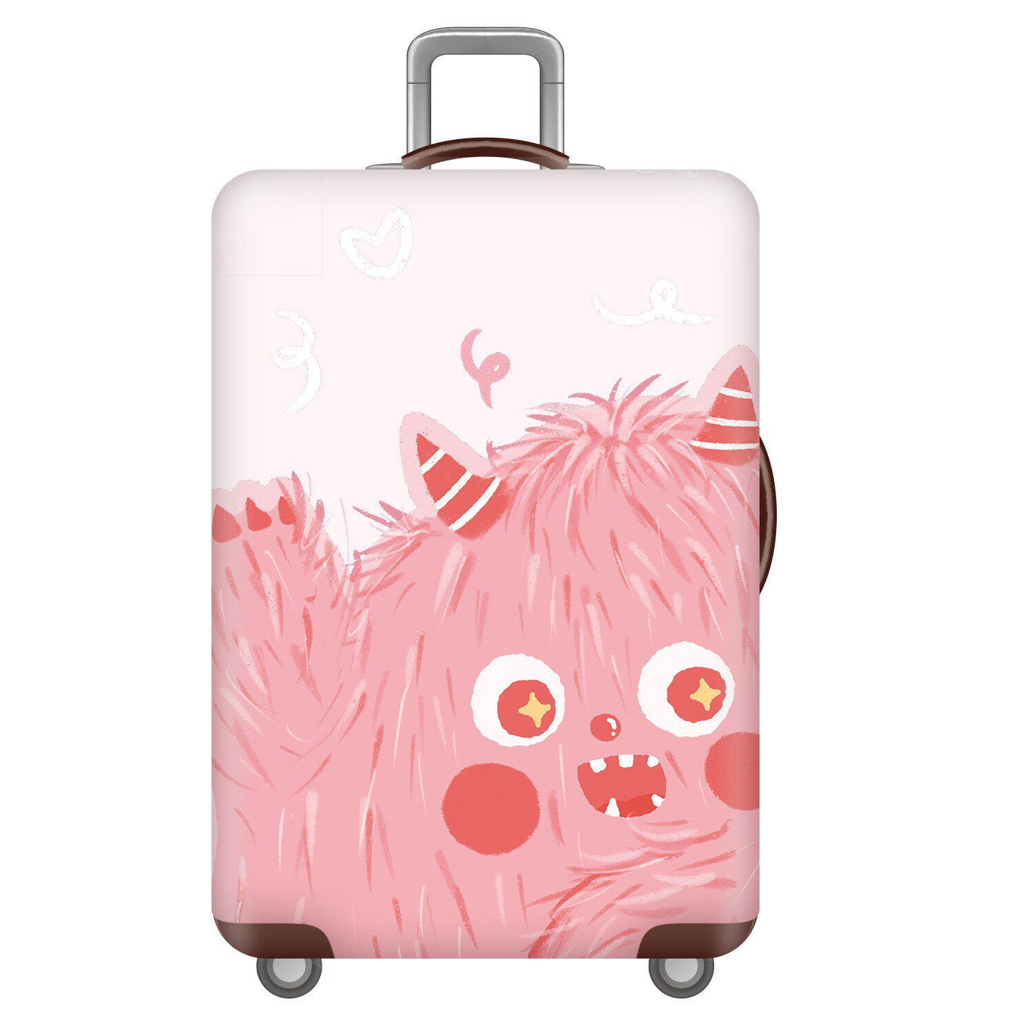 粉色小怪兽1弹力箱套拉杆箱旅行旅游登机行李皮箱保护罩防尘袋子