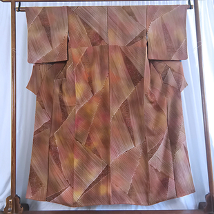 日本正统和服 正绢 小纹晕染色 旗袍汉服倒大袖真丝改衣布料