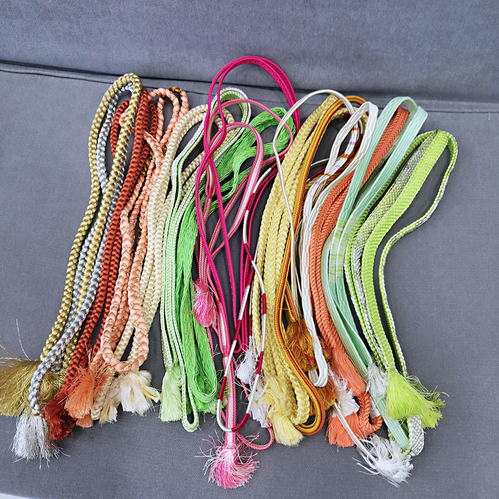 小壮士杂货铺】日本和服带缔和服腰绳腰带着付小物编织流苏腰带3