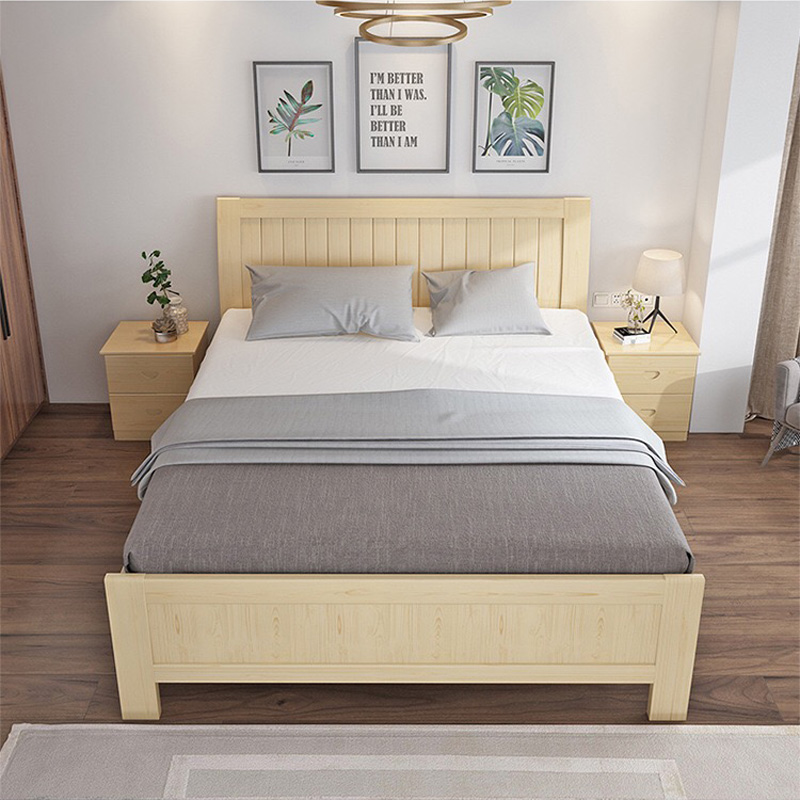 定制尺寸全实木松木床