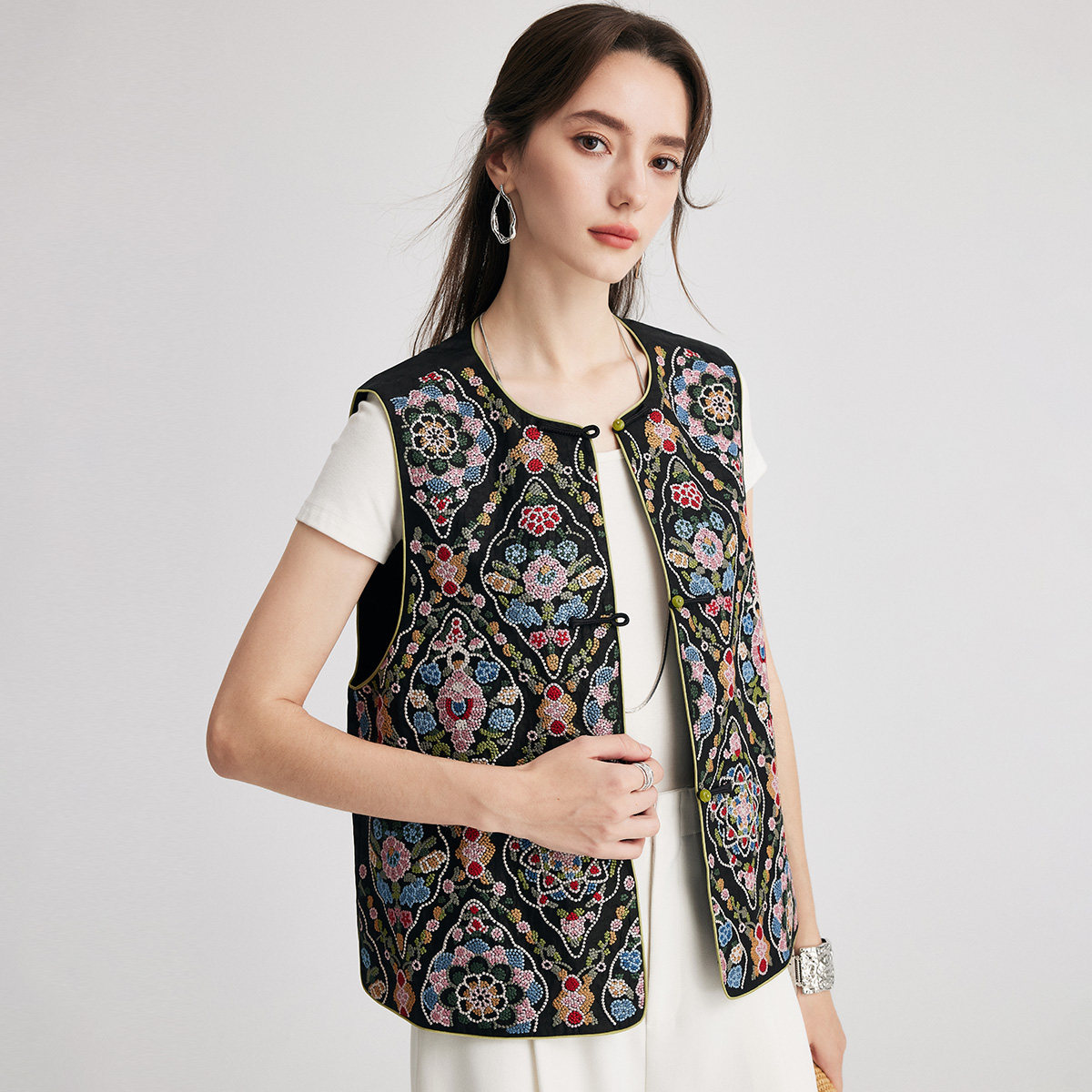 PALUOPO/帕罗桑蚕丝女马甲ET250567Z,女装/女士精品,马夹,淘宝优惠券,粉丝福利购,淘宝优惠卷