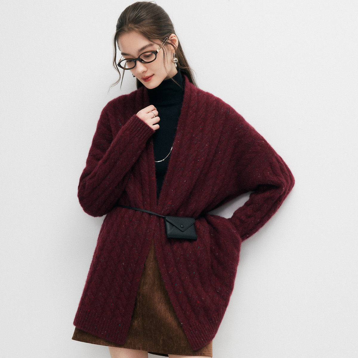 PALUOPO/帕罗山羊绒女开衫ET255036R