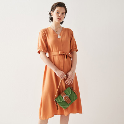 PALUOPO/帕罗含棉女连衣裙ES2F9162M